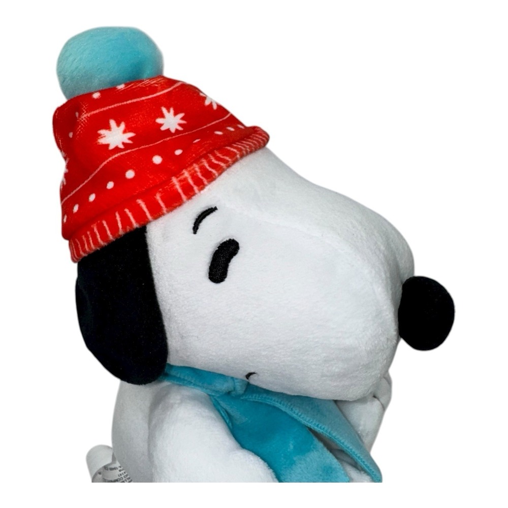 Peanuts Hallmark Snoopy Winter Hat And Scarf Christmas Plush Toy 2022 - Picture 4 of 13